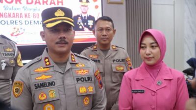 Donor Darah Hari Bhayangkara, Polres Demak Himpun 40 Kantong Darah