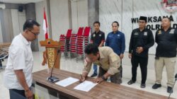 Jelang Pengesahan Anggota Baru, para Pengurus Silat di Kab. Demak ikuti deklarasi damai di Polres Demak 