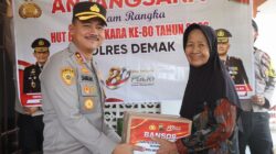 Hari Bhayangkara ke-80, Polres Demak Berbagi Kebahagiaan dengan Purnawirawan dan Warakawuri