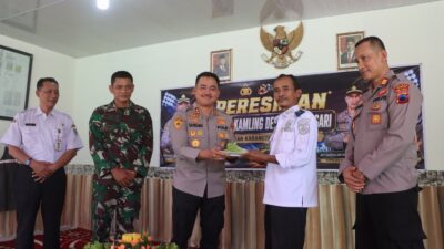 Pos Satkamling Karangsari Diresmikan, Kapolres : Keamanan Tanggung Jawab Bersama