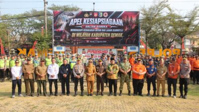 Polres Demak Gelar Apel Kesiapsiagaan Hadapi Kekeringan dan Karhutla