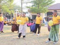 Sambut HUT Ke-81 RI, Polres Demak Gelar Lomba Perkuat Kekompakan