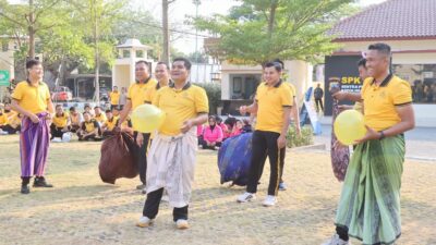 Sambut HUT Ke-81 RI, Polres Demak Gelar Lomba Perkuat Kekompakan